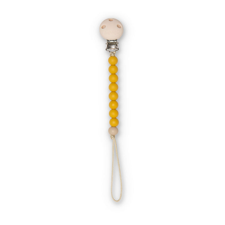 That's Mine Abel pacifier strap - Ochre - 100% Silicone Buy Pusle & badetid||Pusle||Suttesnore||Nyheder||Alle||Favoritter here.