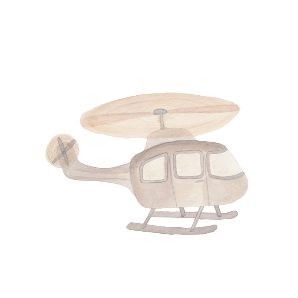 That's Mine Wallsticker helikopter - Multi - 100% Textile foil Buy Bolig & udstyr||Børneværelset||Wallstickers||Alle||personale||3 for 2 here.