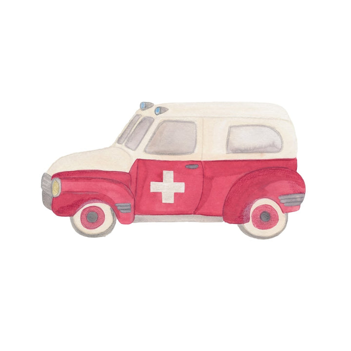 That's Mine Wallsticker ambulance - Multi - 100% Textile foil Buy Bolig & udstyr||Børneværelset||Wallstickers||Alle||personale here.