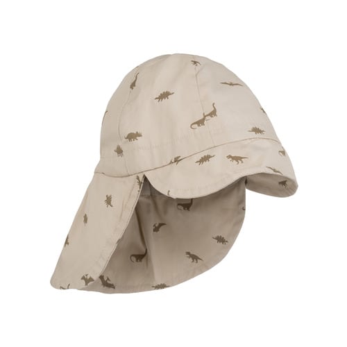 That's Mine Sun cap - Dinosaur oatmeal - 100% Organic cotton Buy Tøj here.